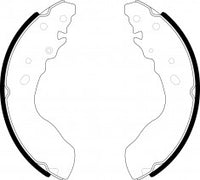 NIBK, Brake Shoes, NR-5534, FN9947, AKEBONO