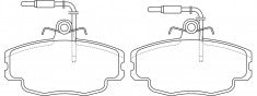 NIBK, Brake Pad, 571405B, PN0269W, BENDIX EUR