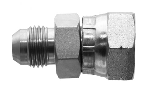 9210-10-10 - 5/8 "JIC ตัวผู้ x 5/8" ตัวเมีย BSPP/HIAB แบบหมุนหน้าแบน - อะแดปเตอร์ไฮดรอลิกเหล็ก (089013)