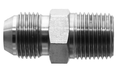 9223-04-04 - 1/4 "JIS ตัวผู้ 30Â° x 1/4" ตัวผู้ BSPT - อะแดปเตอร์ไฮดรอลิกเหล็ก (090656)