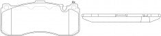ผ้าเบรค NIBK 573294B, PN0568, BENDIX EUR (009938)
