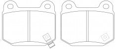 NIBK, Brake Pad, ASP961, PN0226, AKEBONO