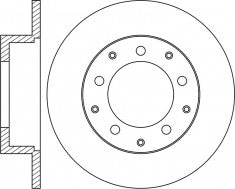 Rotor Disc, NIBK, 561353B, RN1023, BENDIX (017734)