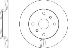 Rotor Disc, NIBK, 43512-10100, RN1115V, TOYOTA (018982)