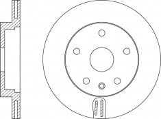 Rotor Disc, NIBK, 1644230612, RN1538V, MERCEDES-BENZ (017934)