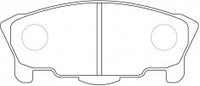 NIBK, Brake Pad, A-389K, PN6295, AKEBONO