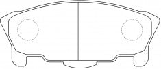 NIBK, Brake Pad, A-389K, PN6295, AKEBONO