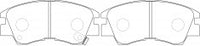 NIBK Brake Pad Ceramic, D6018, MB699088, for Nissan Murano