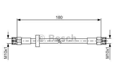 Brake Hose, BOSCH, 321 611 775, 1 987 432 024,   (020788)