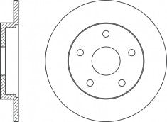 Rotor Disc, NIBK, 1 704 765, RN51002, FORD (017302)