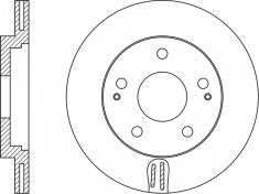 Rotor Disc, NIBK, 4144134000, RN1573V, SSANGYONG (018705)