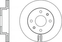 จานโรเตอร์, NIBK, 562273B, RN1221V, BENDIX (017402)
