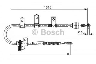 Hand Brake Cable, BOSCH, 59770-07000, 1457433795, KIA  (021115)