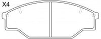 NIBK, Brake Pad, A-135K, PN1166, AKEBONO