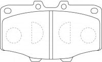 NIBK, Brake Pad, A-50K, PN1086, AKEBONO