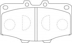 NIBK, Brake Pad, A-50K, PN1086, AKEBONO