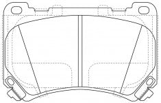 NIBK, Brake Pad, D1396-8504, PN11002, FMSI