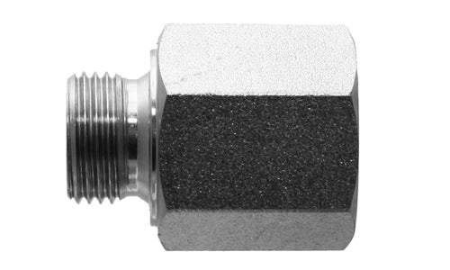 9635-22-L15-12 - พอร์ต M22x1.5 / ท่อ 15 มม. x 3/4" ตัวเมีย NPTF - อะแดปเตอร์ไฮดรอลิกเหล็ก (089715)