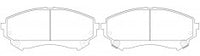 NIBK, Brake Pad, 25814702, PN51008, CADILLAC GM