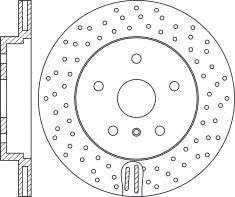 ผ้าเบรก Performance, NIBK, A1664230312, , MERCEDES-BENZ (018122)