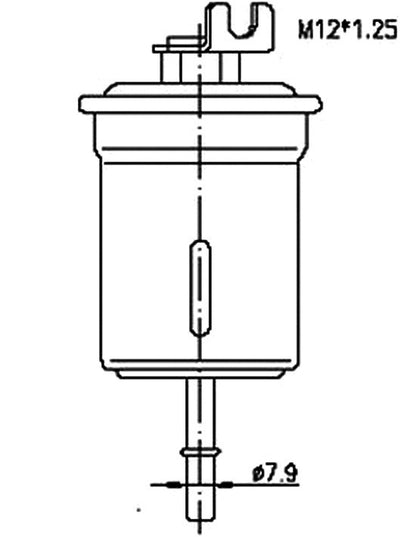 JS,, Petrol Filter (INJECTOR & CARBURETOR), 18610066050, FS6205, TOYOTA