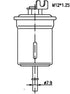 Petrol Filter (INJECTOR & CARBURETOR), JS, 18610066050, FS6205, TOYOTA (035706)