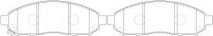 NIBK, Brake Pad, AN-726WK, PN2517, AKEBONO