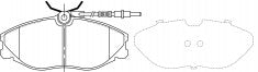 ผ้าเบรค NIBK 571898B, PN0303W, BENDIX EUR (018615)