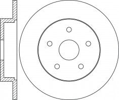 Rotor Disc, NIBK, 1634230012, RN1159, MERCEDES-BENZ (018130)
