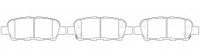 NIBK, Brake Pad, A-654WK, PN2466, AKEBONO