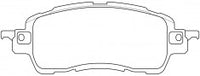 NIBK, Brake Pad, AN-804WK, PN5816, AKEBONO