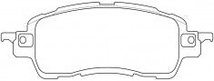 ผ้าเบรค NIBK, AN-804WK, PN5816, AKEBONO (018039)