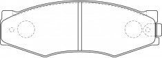 ผ้าเบรค WBC ใหม่, A-127K, D1025, AKEBONO (017590)