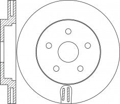 Rotor Disc, NIBK, 562434J, RN1837V, BENDIX (017306)