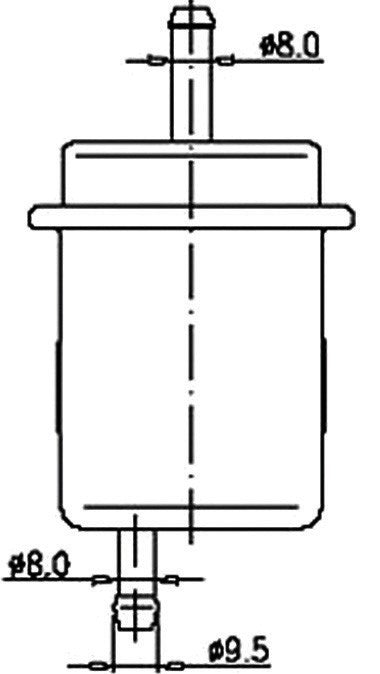 JS,, Petrol Filter (INJECTOR & CARBURETOR), G675-13-480, FS9096, MAZDA