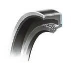 ซีลกันน้ำมัน NOK 17x28x8 DC, BWW600-A0 (003685)