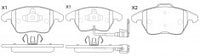 NIBK, Brake Pad, 1K0 698 151E, PN0348W, AUDI