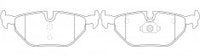 NIBK, Brake Pad, DB1132, PN0014, BENDIX