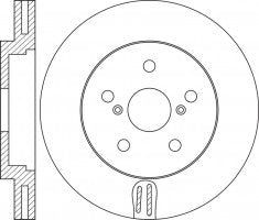 Rotor Disc, NIBK, 43512-50160, RN1472V, TOYOTA (018913)