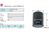 VIC,, Oil Filter (Spin-On), 1 812 551, C807, ACURA