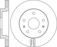 Rotor Disc, NIBK, 562225B, RN1165V, BENDIX (017761)