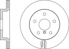 Rotor Disc, NIBK, 34 21 6 763 827, RN1246V, BMW (019176)