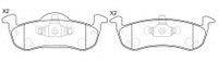 NIBK, Brake Pad, D1279, PN0609, BENDIX