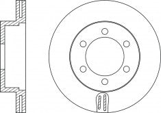Rotor Disc, NIBK, 561953B, RN1056V, BENDIX (018798)