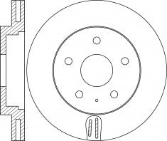 Rotor Disc, NIBK, KD45-33-251, RN2073V, MAZDA (018015)