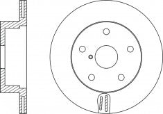 Rotor Disc, NIBK, 26700-AE080, RN1508V, SUBARU (018747)