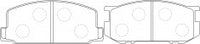 NIBK, Brake Pad, A-102K, PN1067, AKEBONO