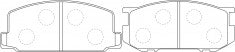 ผ้าเบรค NIBK, A-102K, PN1067, AKEBONO (017087)