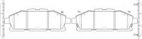 ผ้าเบรค NIBK AN-772WK, PN2809, AKEBONO (018428)