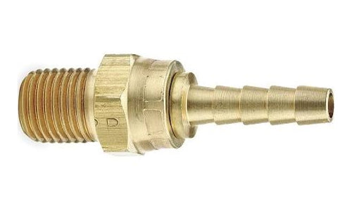 B-103-08-08 | ข้อต่อทองเหลือง 1/2" ข้อต่อท่อ x 1/2" เกลียวนอก NPTF แบบหมุนได้ (092504)